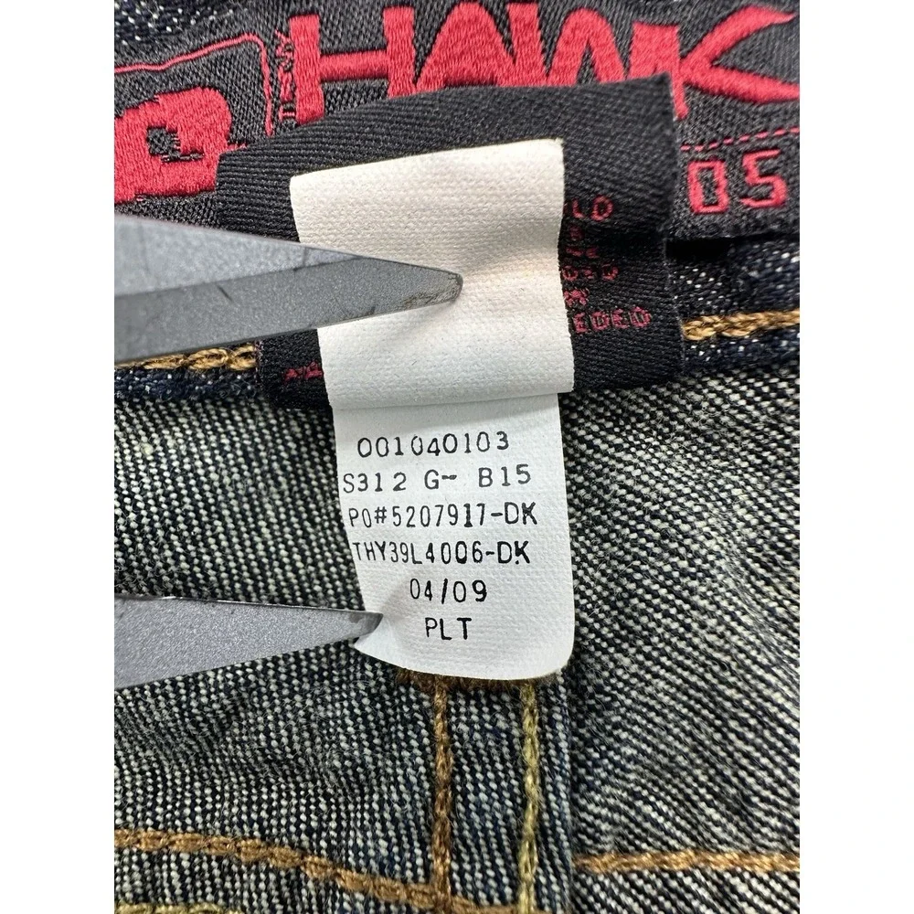 Tony Hawk Jeans Mens 38x30 HK 042820-05 Straight Wide Leg Skateboard Skater Dark